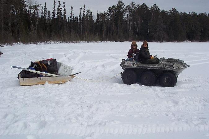 On the lake at the cabin in Isabella MN