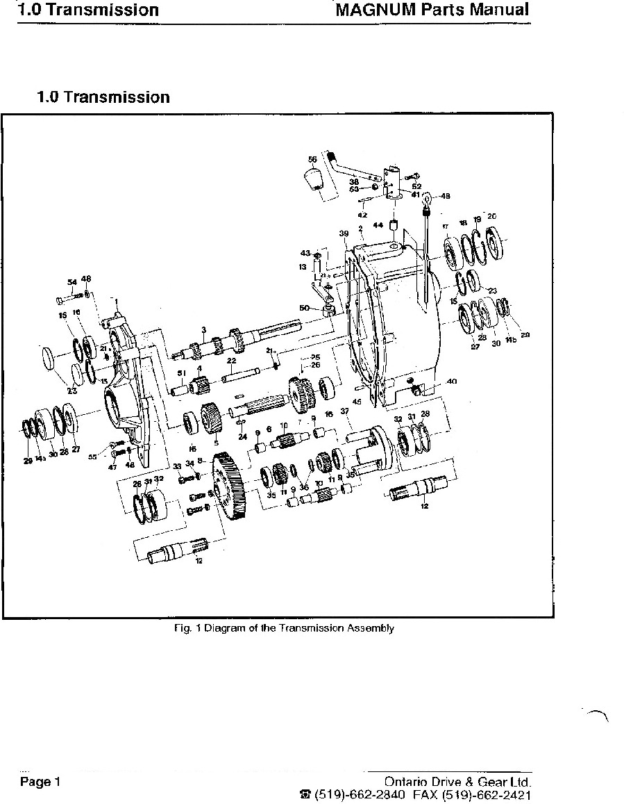 Argo Magnum MA Tranny Parts Diagram