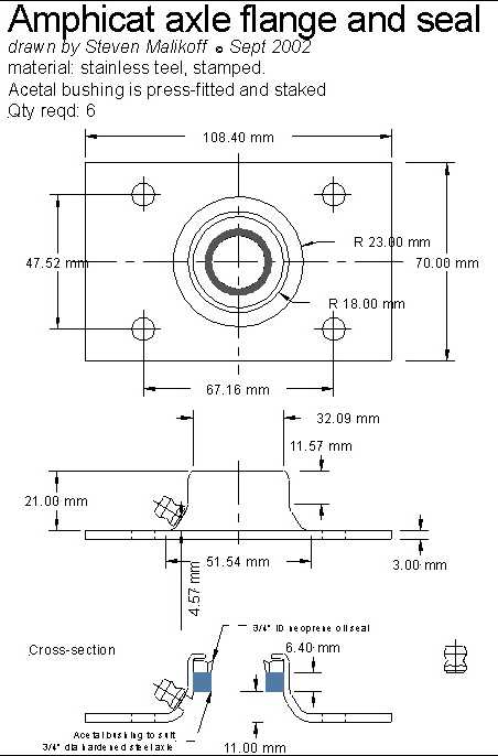 Amphicat axle seal