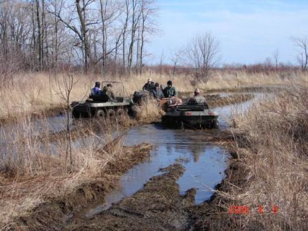 in the mud